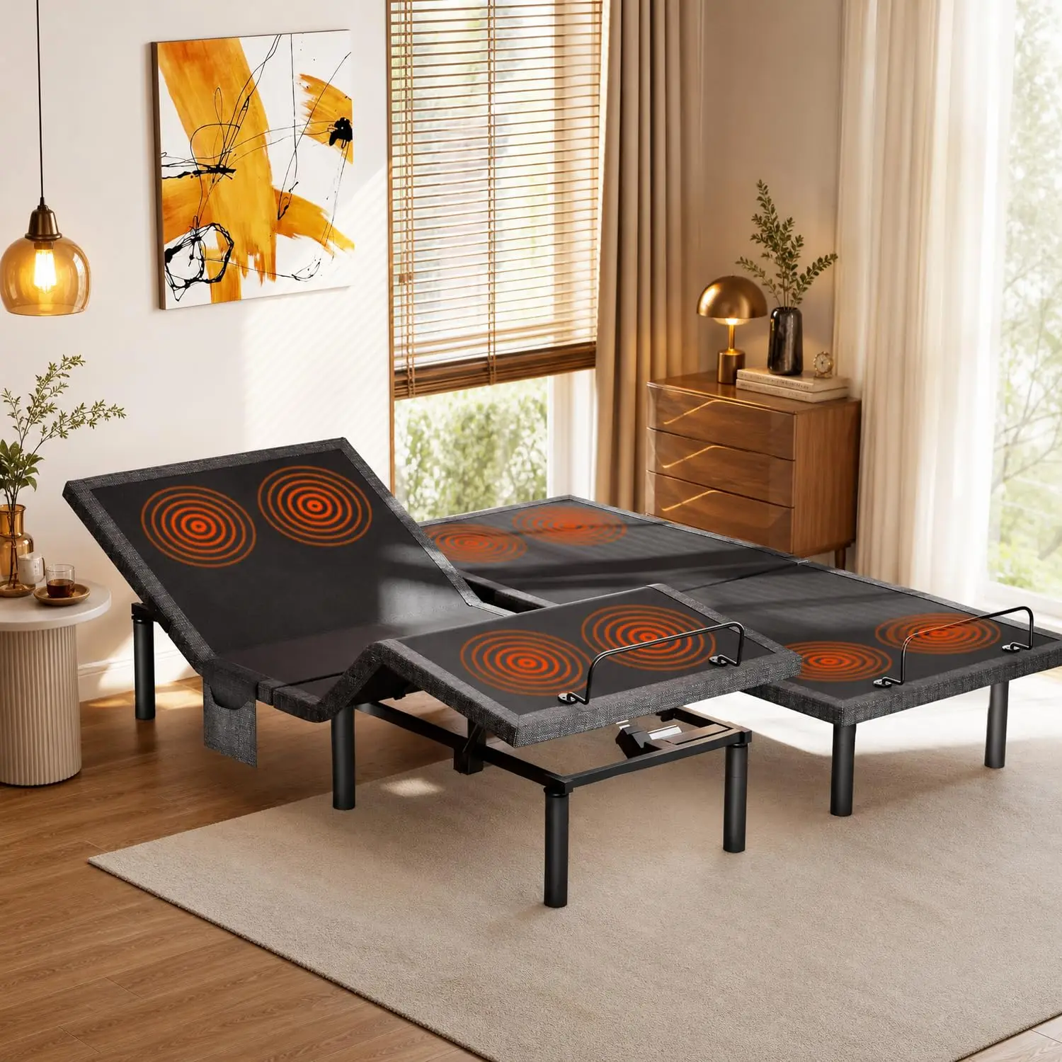 Split King Adjustable Bed Frame with Massage & Zero Gravity, Customized