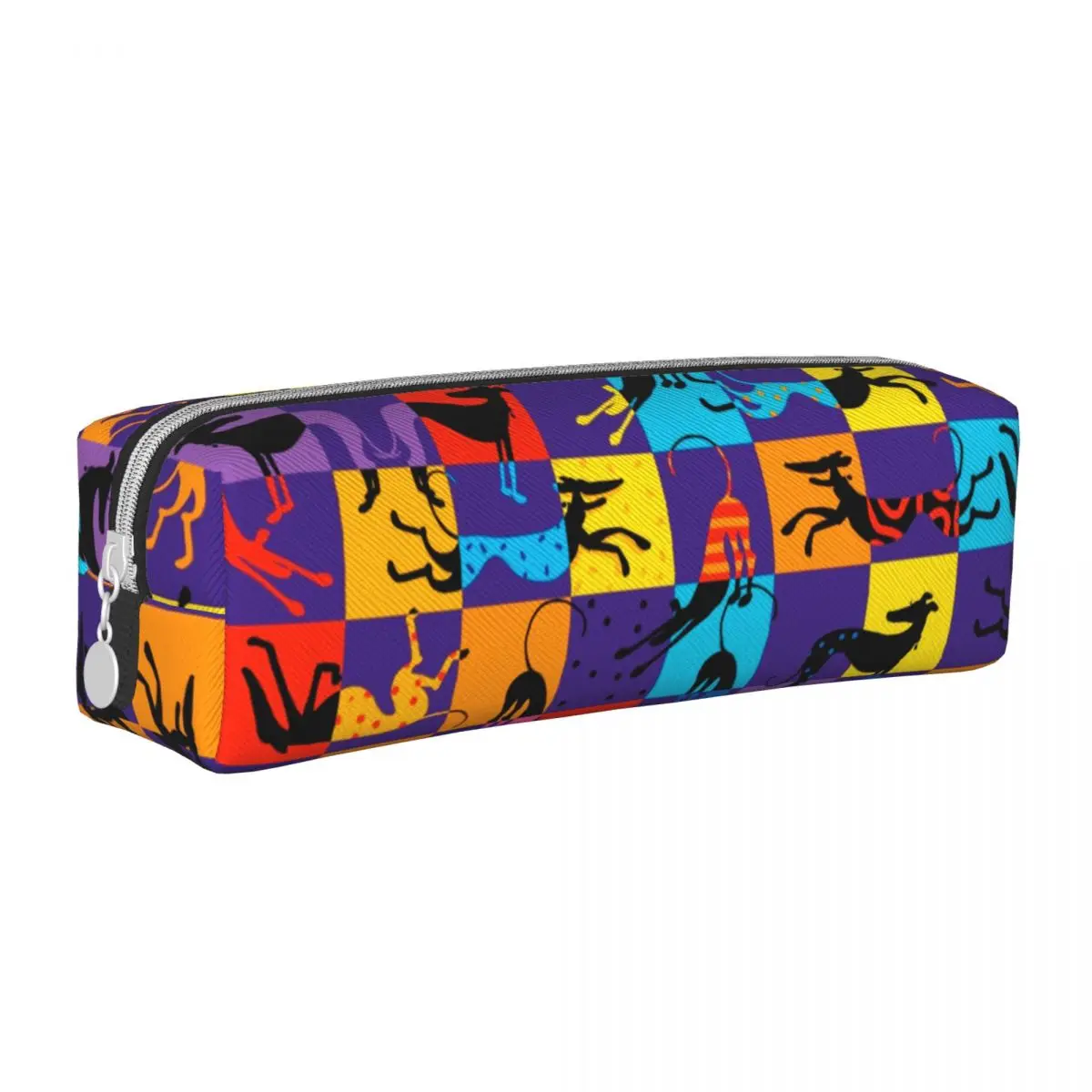 

Greyhound Dog Pop Art Pencil Case Animal Dogs Pencilcases Pen Box Kids Big Capacity Bag Students School Gifts Stationery