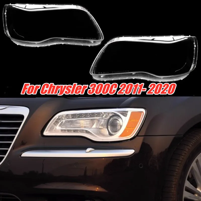 

Car Front Headlight Shell Lamp Shade Transparent Cover For Chrysler 300C 2011- 2012 2013 2014 2015 - 2020 Headlight Lens Cover