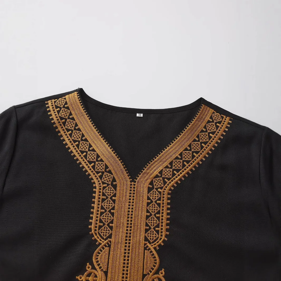 dubai arabic muslim fashion traditional muslim abayas dashiki robe dress for men kaftan thobe evening dresses 2025