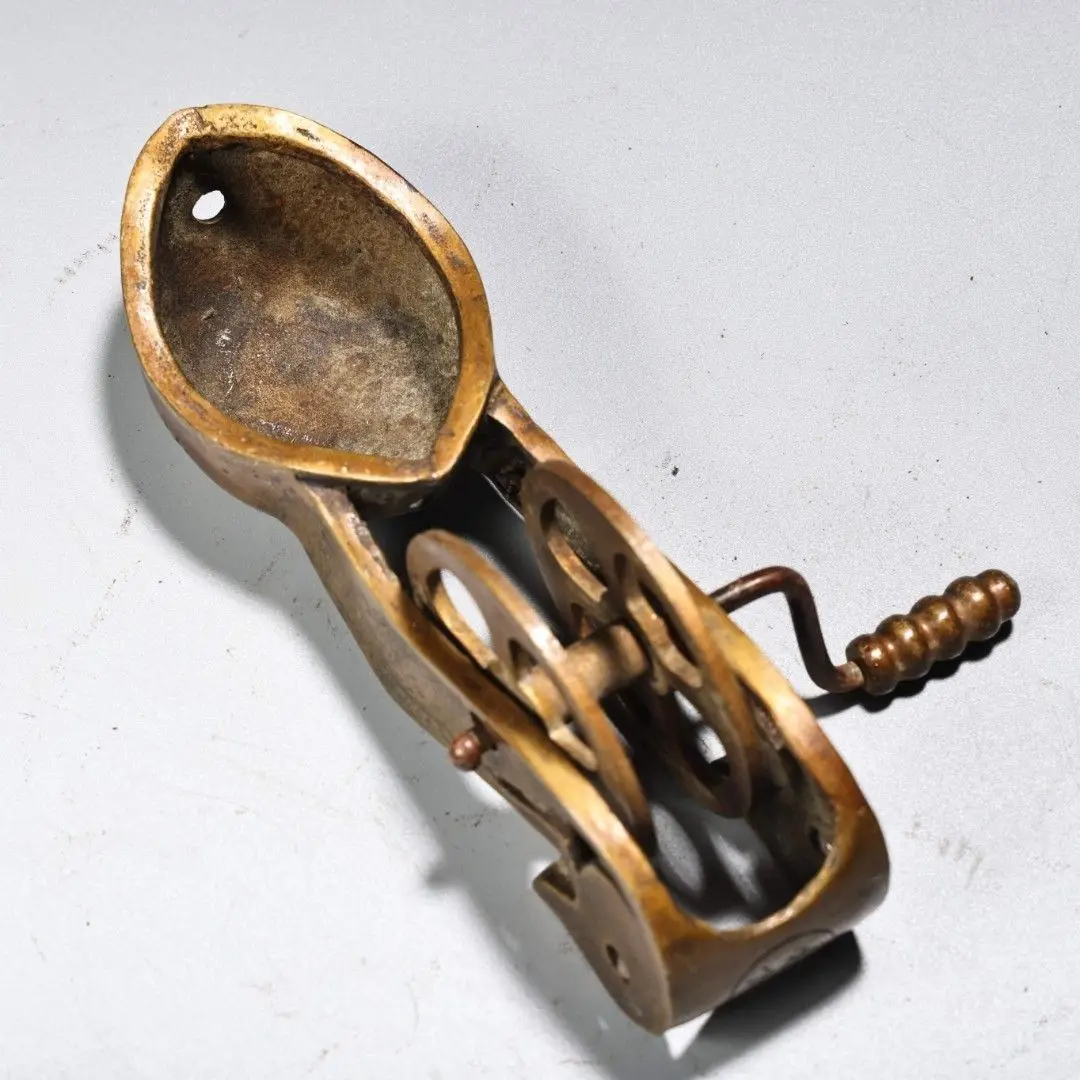 Treasure Old Collection Collected From Countryside Pure Copper Ink Statue Fine Craft Perfect Shape Tall