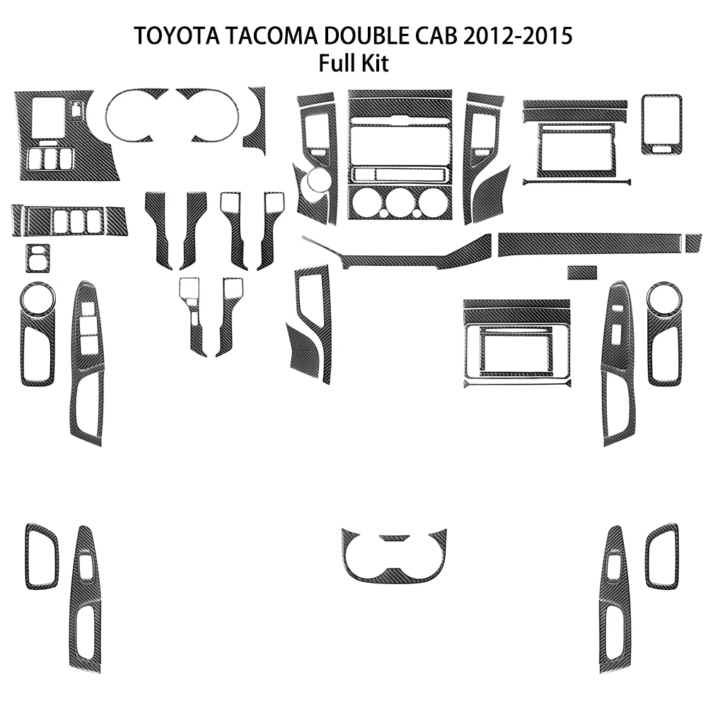 

Carbon Fiber Car Radio Console Glove Box Air Outlet Speedometer Panel Decoration Sticker For Toyota Tacoma 2012 -2015 Accessorie