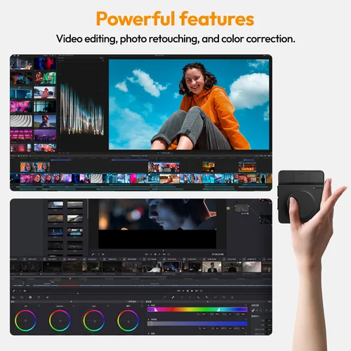 Imagen 2 del producto Controlador Creativo Ulanzi D100H, Asistente de Edición de Video para Youtube, Tiktok, PR, PS, Compatible con Bluetooth, Consola de Producción