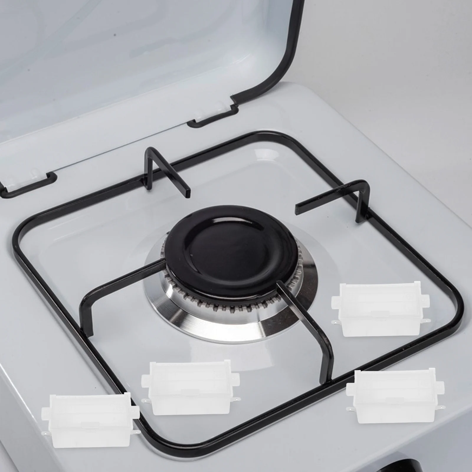 

4pcs Gas Stove Power Box Large Organizer 3V 5V Electrical Supply Camping Outdoor Rv Boat Storage Solution