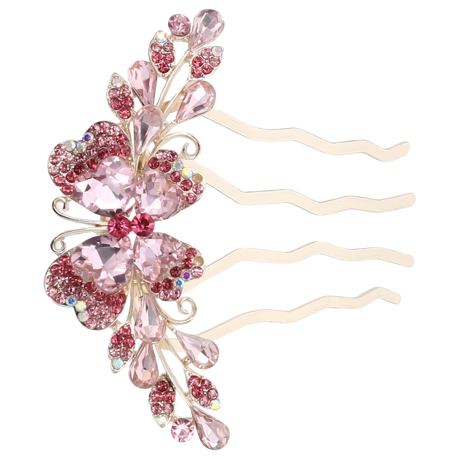 

Боковая расческа со стразами, зажим для волос с бантом-бабочкой, свадебная заколка для волос, декоративные аксессуары для волос для женщин, боковая расческа со стразами