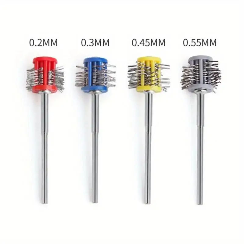 1Pc Texturning Professional Polishing Abrasive Mounted Matte Wire Brush With Handle DIY Jewelry Making Polishing Tools