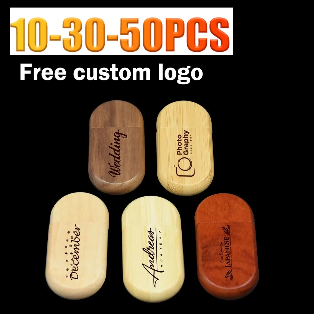 

10/30/50 шт./лот (настраиваемый логотип) USB-флешка 2,0 деревянный флэш-накопитель 4 ГБ 8 ГБ 16 ГБ 32 ГБ 64 ГБ 128 ГБ флэш-накопитель свадебный подарок