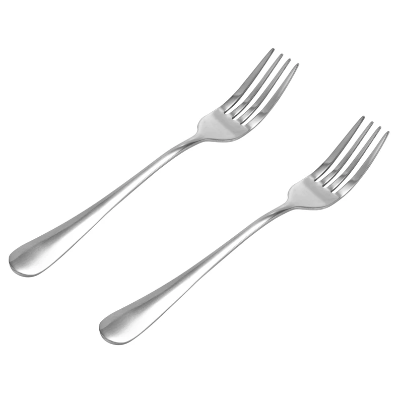 10 PCS Fork Table Stainless Steel Steak Fork Forks Cutlery Dinner Table, Fruit Salad, Steak-18.5cm Total Length