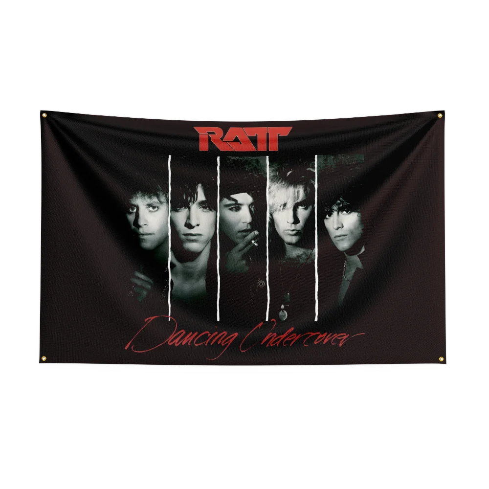 3x5 Ft Heavy Rock Band-R-RATTs Flag Polyester Digital Printing Banner for Bedroom Wall Art Out Door Tapestry Decoration