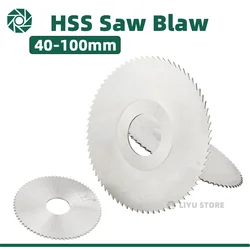 LIYU HSS Milling Circular Saw Blade 40mm/50mm/60mm/63mm/75mm/80mm/100mm/125mm Circular Saw Slotting Cutter