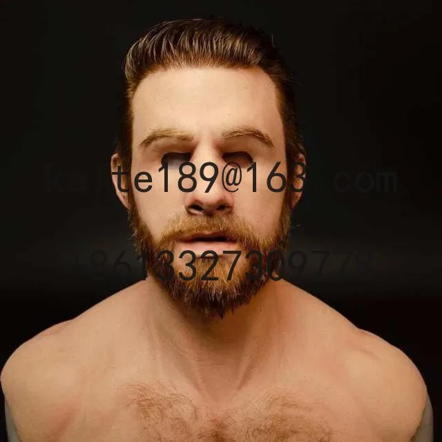 جديد الرجل العجوز قناع هود الجد القديم وجه شعر مستعار الدعائم محيط الهالوين