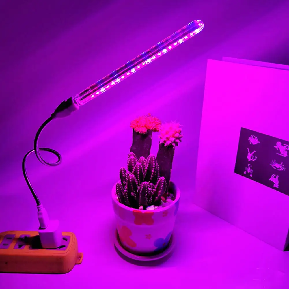 LED Grow Light Full Spectrum Plant Lamp with Flexible Hose Indoor Greenhouse Phyto USB Lamp Flower Seedling Hydroponic Light
