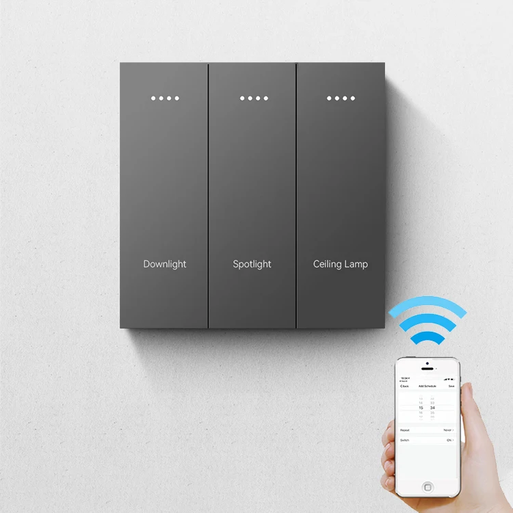 2022 Nuovo interruttore wireless Zigbee per l'automazione domestica intelligente con controllo APP Smart Life e tensione massima 250 V Corrente massima 10 A