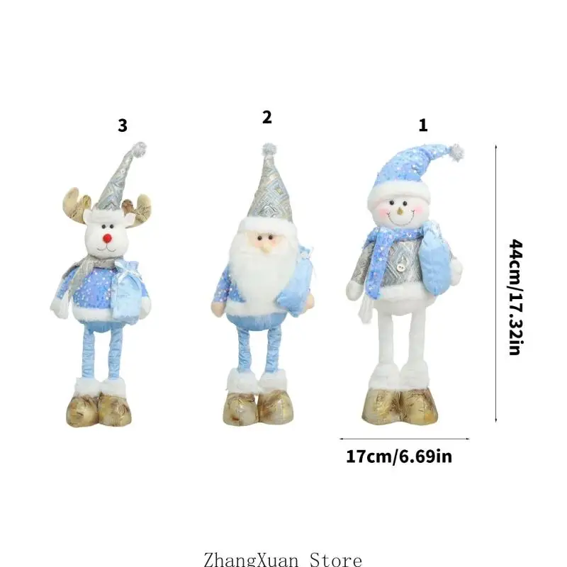 Freistehende Weihnachtsfigur aus Stoff für Regalfenster-Akzent 3XUF – Detail 6