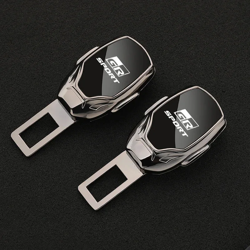 Car Seat Belt Metal Jewelry Seat Belt Accessory Extender for GR Sport Gazoo Racing Yaris 86 Corolla Hilux Supra Auto Accessories