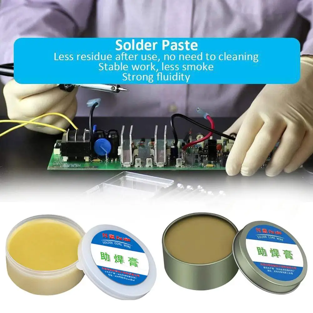 

Lead-free Low Temperature Rosin Solder Paste Flux Free Wash High Purity Electric Soldering Iron Repair For Electronic SMD P I9H5