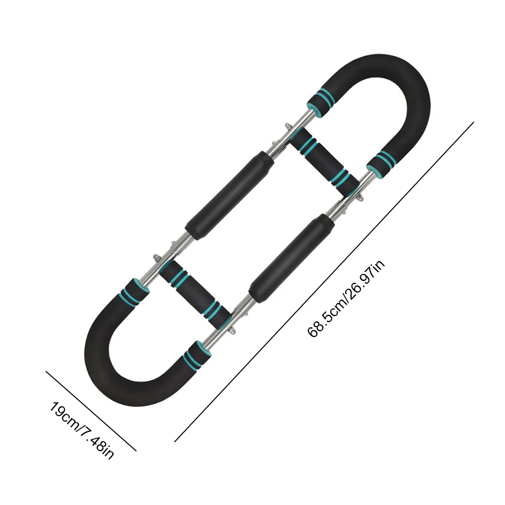 Entrenador de brazo ajustable con mango de espuma, ejercitador de fuerza de muñeca, expansor de pecho en forma de U para equipos de Fitness en interiores y exteriores