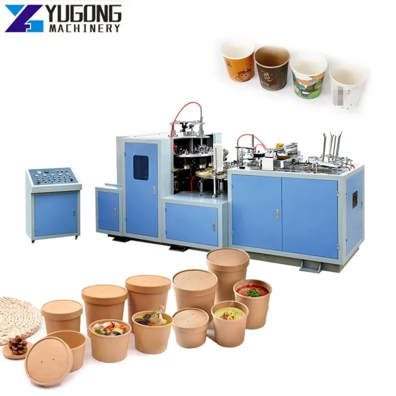 Full Automatic Double Wall Paper Bowl Former Paper Cup Making Machine Disposable Paper Bowl Making Machine