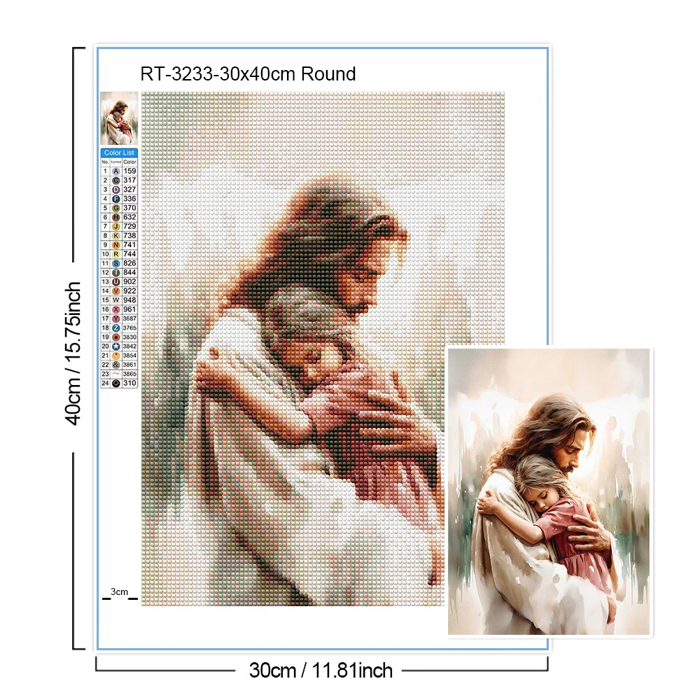 Jesus Christ Diamond Art Paint - Embroidery Jesus ulasan dan harga