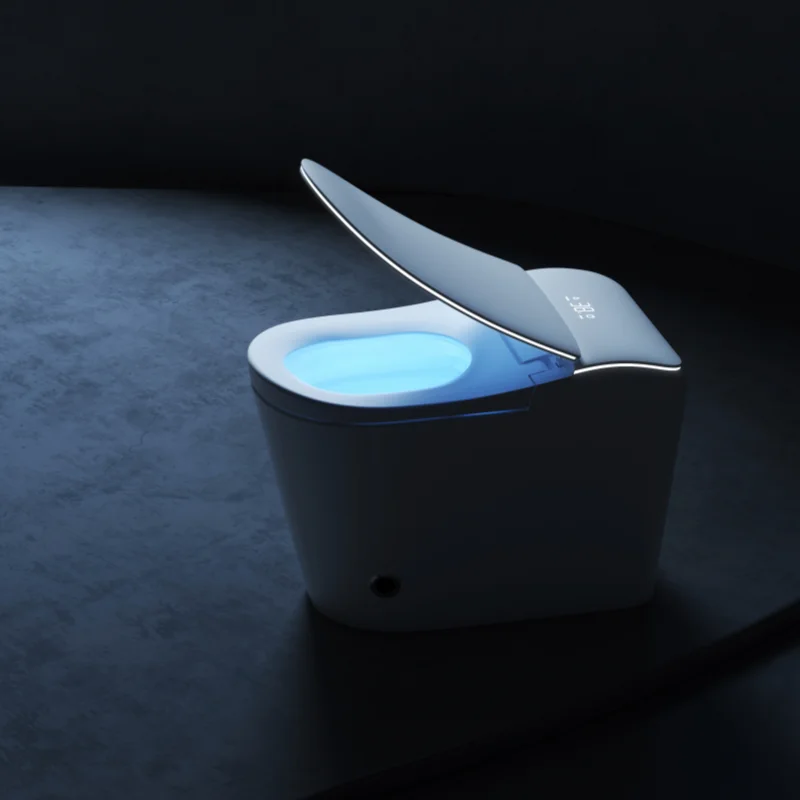 

Умный мраморный набор для ванной комнаты, мобильное приложение, напольный умный датчик для туалета и душа, смыв, ручная волна, открытие крышки для использования в туалете