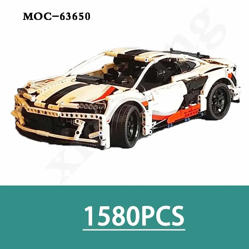 

MOC-63650 Racing R8 Coupe Model 1580PCS Building Blocks Adult MOC Assembly Building Blocks DIY Gifts Christmas Gifts