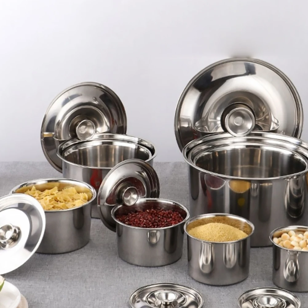 

Multipurpose Seasoning Jar Stainless Steel Canisters Salt Pepper Container Sauce Storage Kitchen Bar Accessories Spice