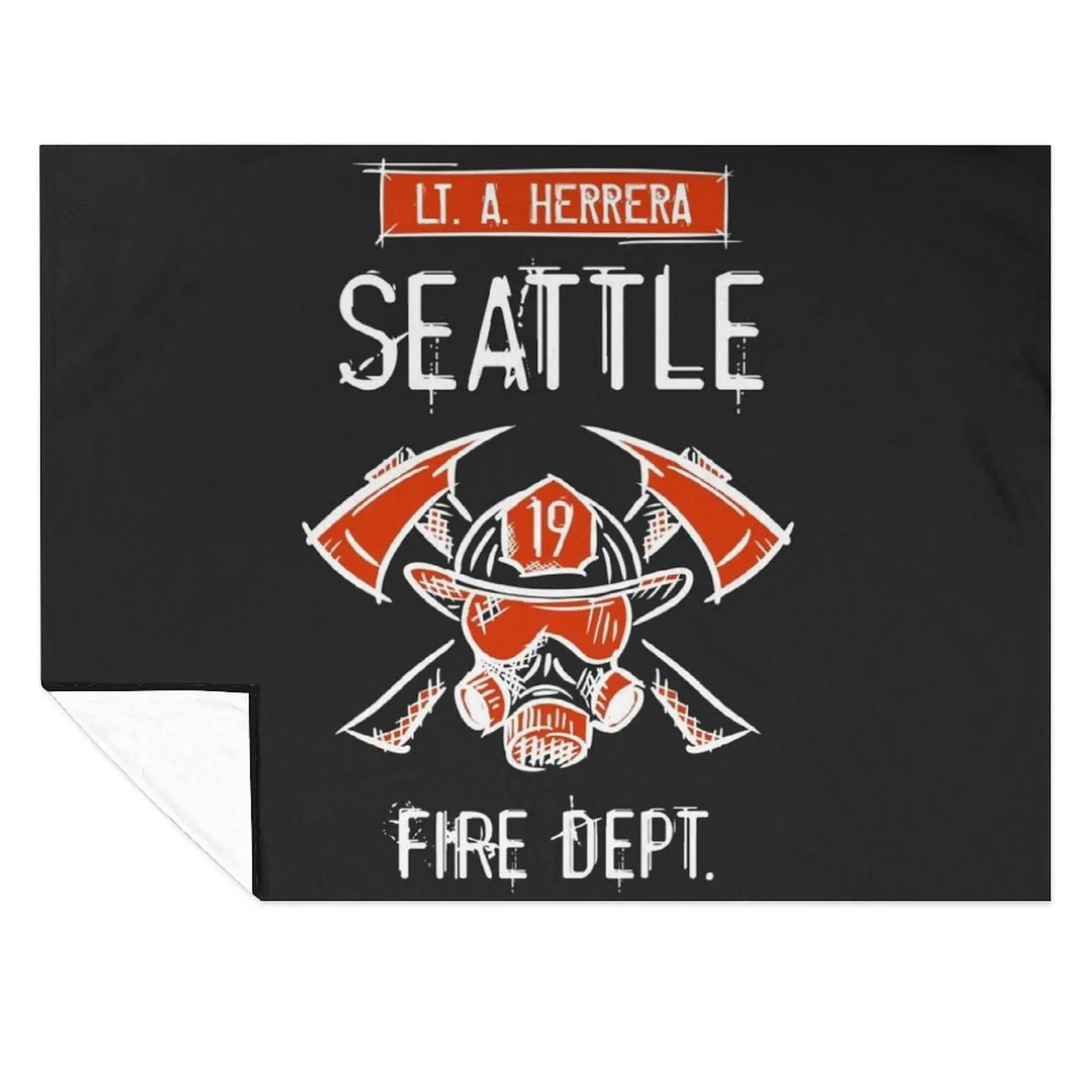 Станция 19 Лейтенант Lt. Андреа Энди Геррора. Сиэтл Пожарные, пожарная служба. Плед Одеяла для диванов