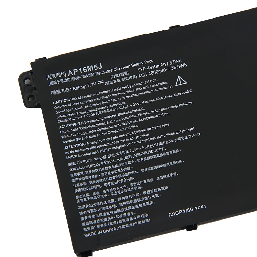 High-Capacity AP16M5J Battery For Acer Aspire 1 A114-31 A114-32 Aspire 3 A315-21 A315-51 A515-51 ES1-523 4810mAh
