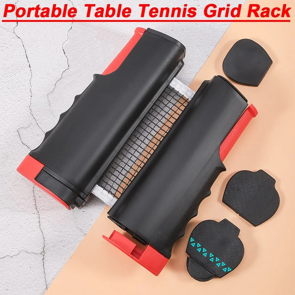 

Portable Ping Pong Net Rack Anywhere Retractable Rack Replacement Quality Plastic Table Tennis Net Exercise Accessories