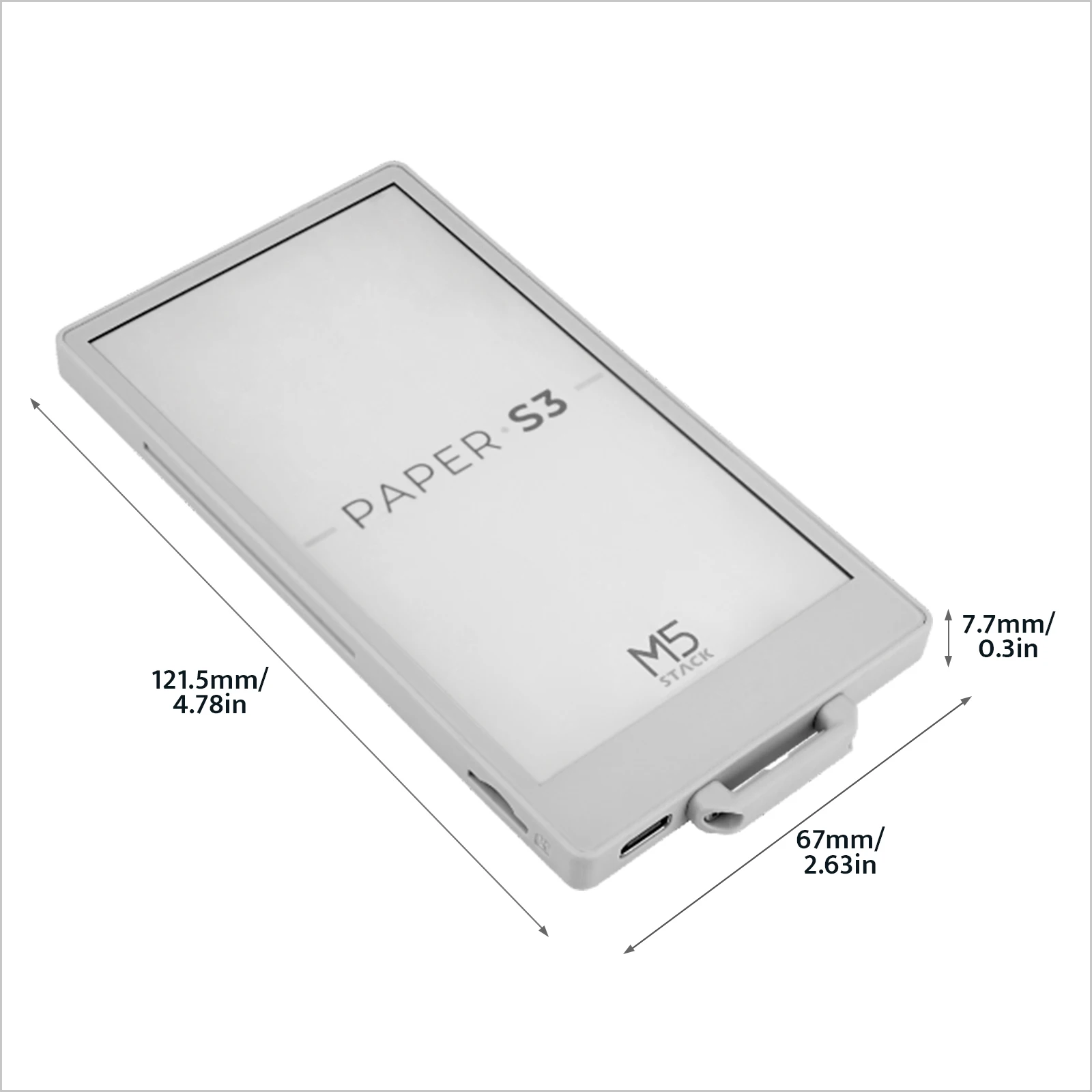 M5Stack Official M5Papers3 ESP32S3 Development Kit(960X540, 4.7" elnk display, 235 ppi)