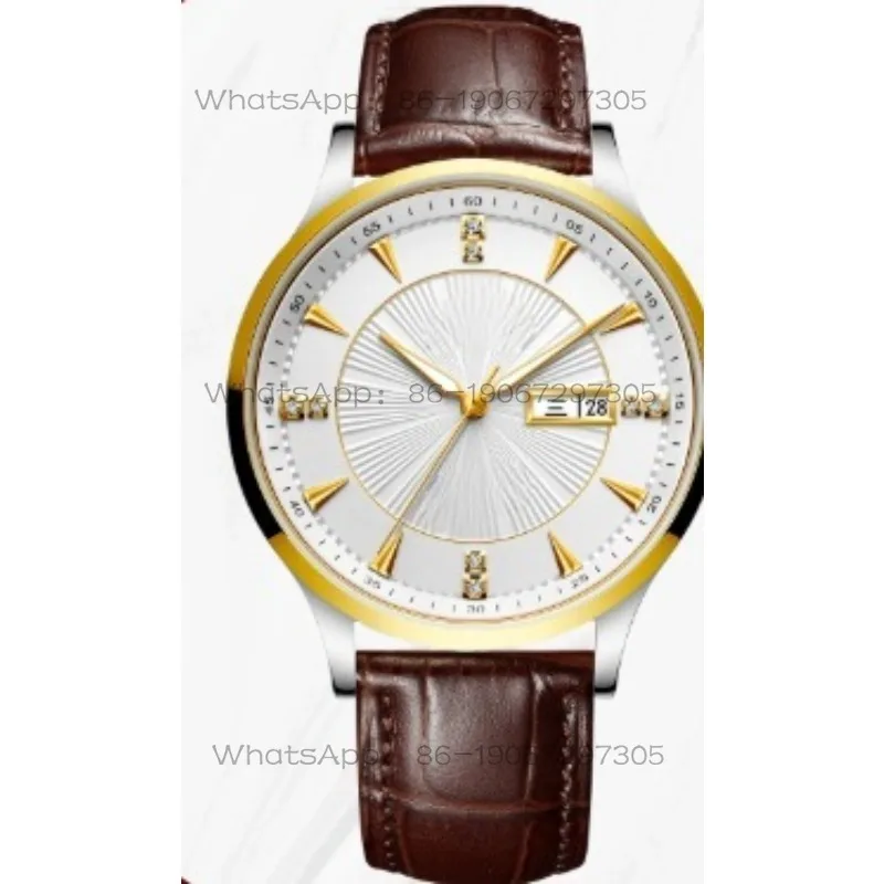 Fully automatic large dial mechanical watch with diamond business transparent waterproof watch 918