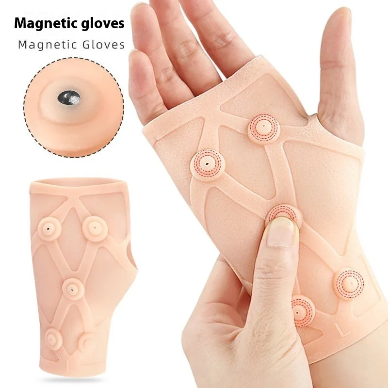 

Therapy Wrist Brace Carpal Tunnel Relief Sports Sprain Protection Unisex Adjustable Support Gloves Gamer Office Worker‌ Magnetic