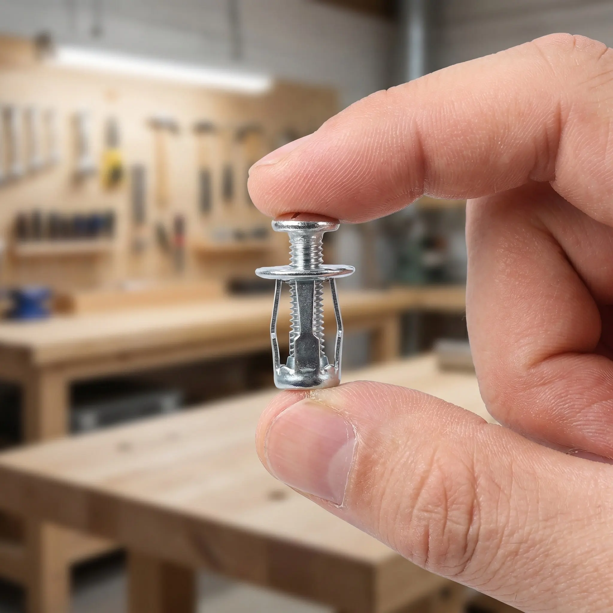 25Sets Petal Nut Insert Threaded Expansion Nut Galvanized Carbon Steel Versatile for Marine Metal Plastic Wood Thread Insert