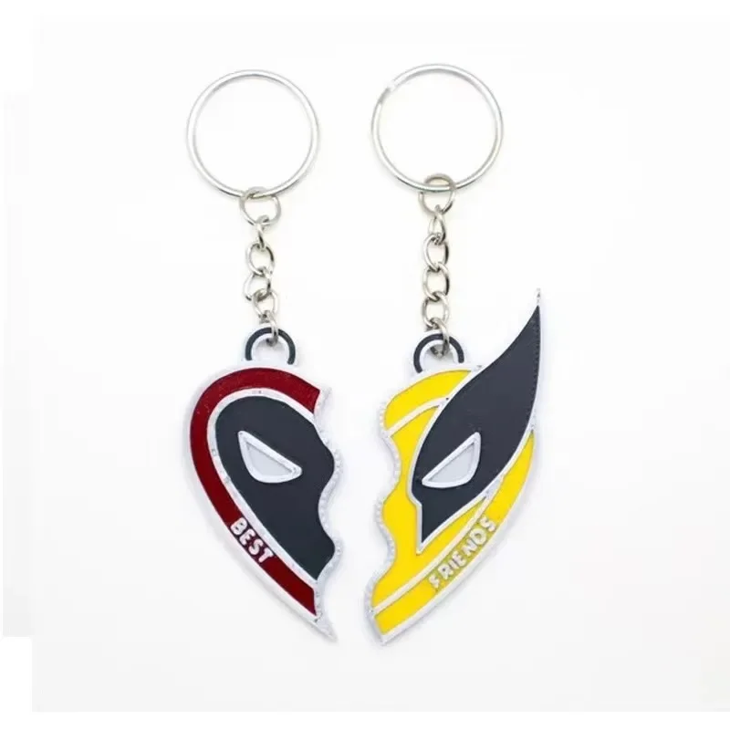 Disney Movie Characters Deadpool&Wolverine Bracelet Keychain Decoration Handsome Necklace Accessories Best Friend Surprise Gifts