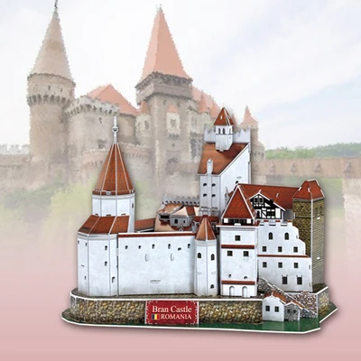 Nowy Model 3D Puzzle z rumunii budynku otręby model zamku