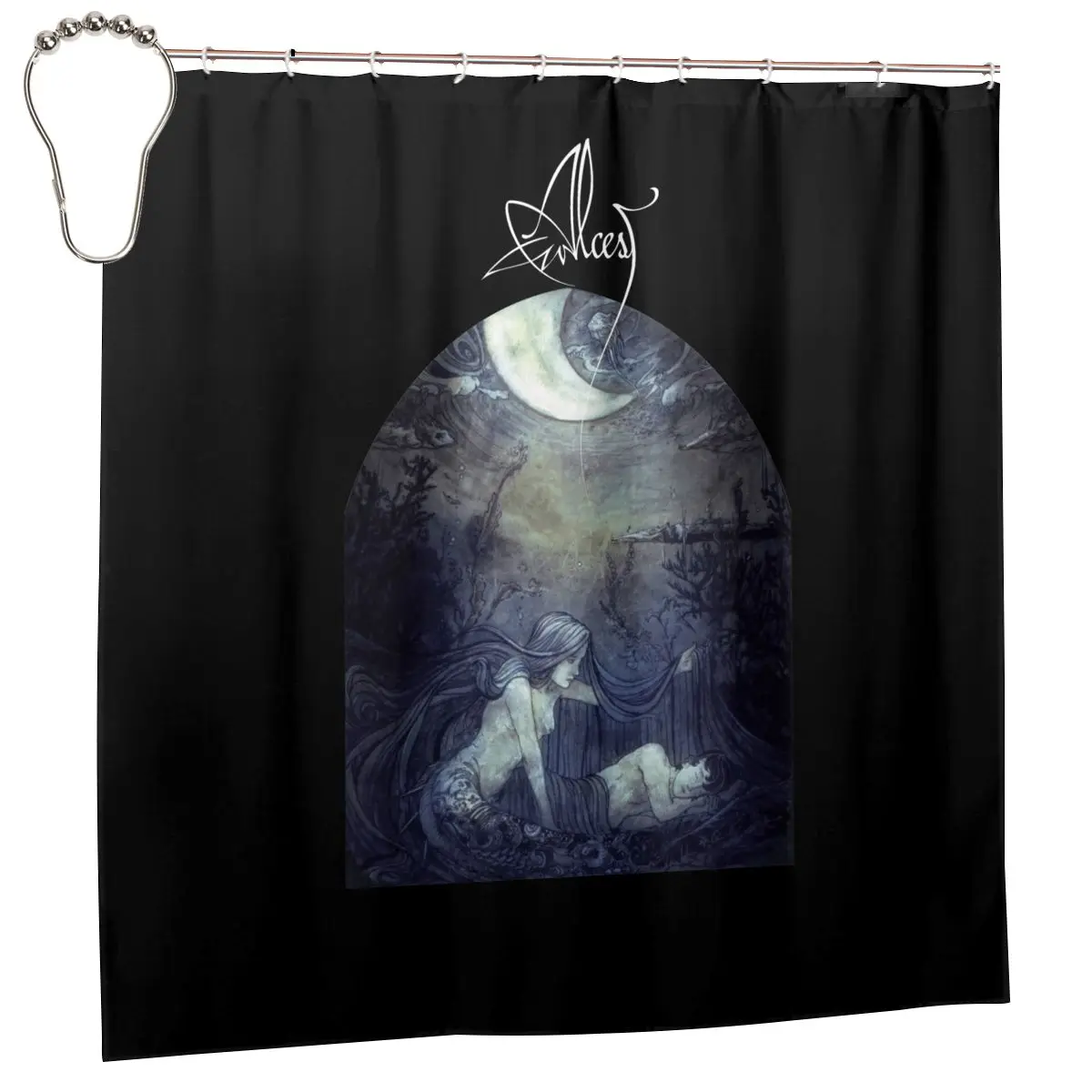 Alcest ecailles De Lune 2015 Amesouers Les Discrets Katatonia Shower Curtain Bathroom Curtain Shower Luxurious