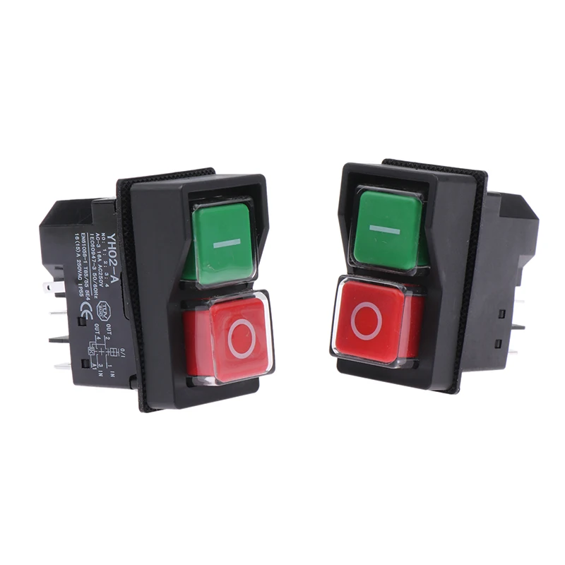 Electromagnetic Push Button Switches Starter Machine Tool Equipment Waterproof Switch Safety Security IP55 KLD28A