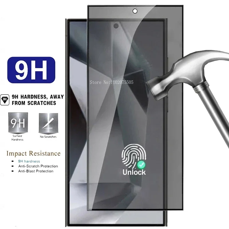 For Samsung Galaxy S24 23 22 21 20 Ultra empered Glass S24 23 22 21 20 Plus Privacy Anti-SpyTempered Glass Note20 Ultra 10 9 8 +