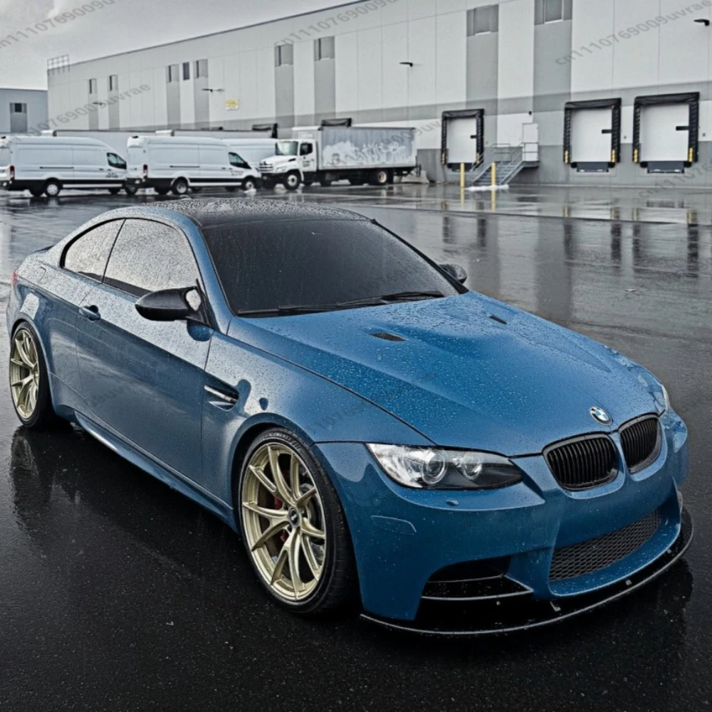 Front Bumper Splitter Diffuser Lip Chin Spoiler For BMW 3 Series E90 E91 E92 E93 M3 2007 2008-2013 ABS Gloss Black Exterior Trim - view 2