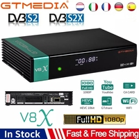 GTMEDIA V8X Satellite Receiver 1080P HD MARS/ECAM TV Box,DVB-S/S2/S2X, Support VCM/ACM/Multi-stream,BISS Auto Roll Built-in WIFI