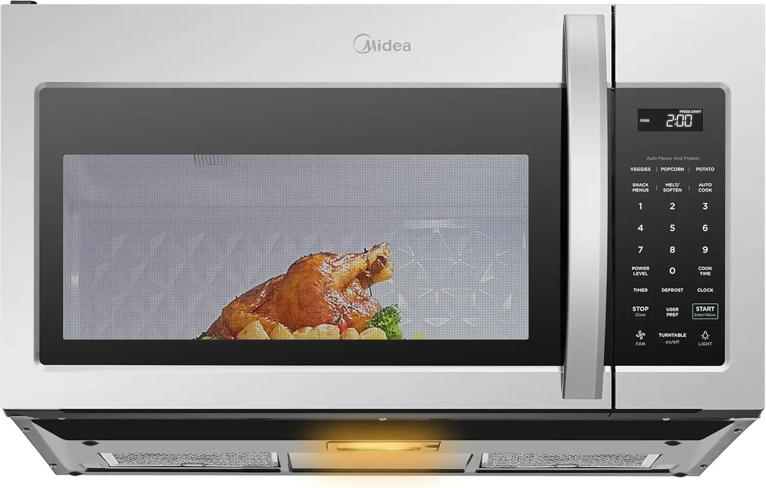 MOR17BSA-SS 1.7 Cu.ft. Over The Range Microwave Oven with Smart Touch Panel, Auto Cooking Menu, 1000 W, 300 CFM Ventilation