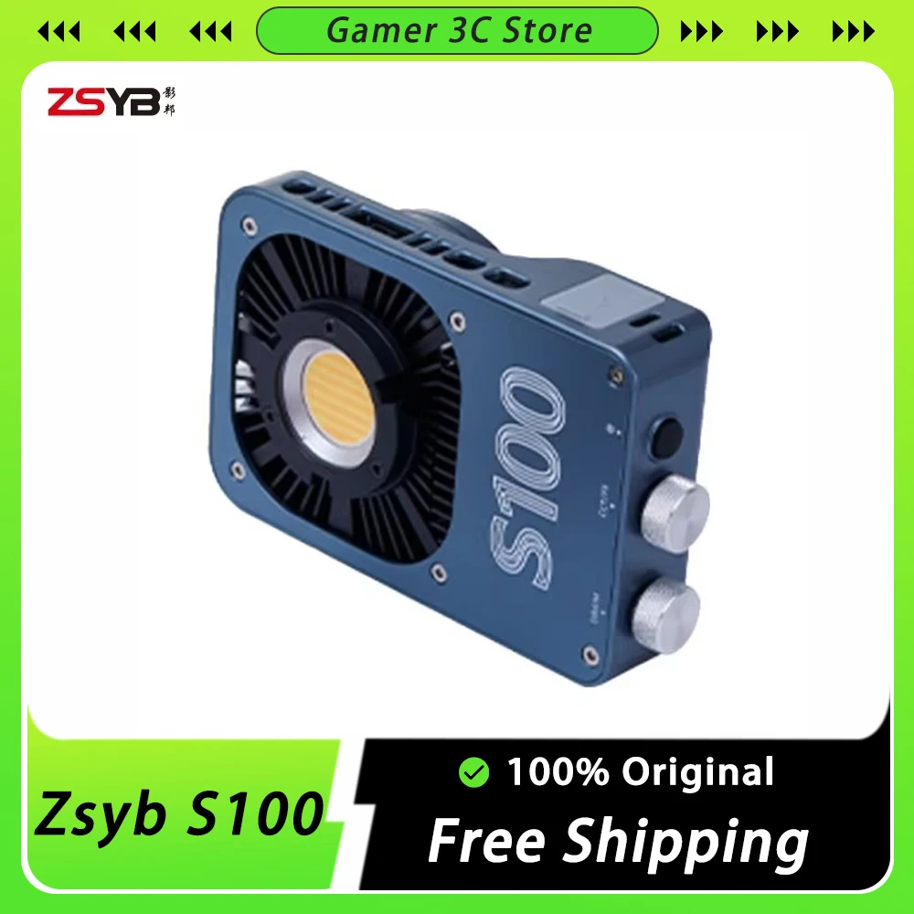 Zsyb S100 100w Photographic Camera Light Dual Color Fill Light Custom For Outdoor Mini Cri96 Dimmable Portable Handheld Light