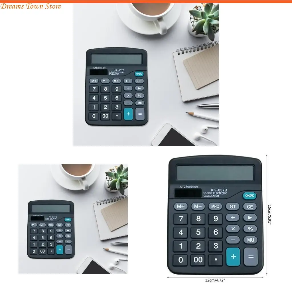 

HX6A Большой экран 12 цифр калькулятор на рабочем столе электронные калькуляторы домашний офис школьный инструмент финансового