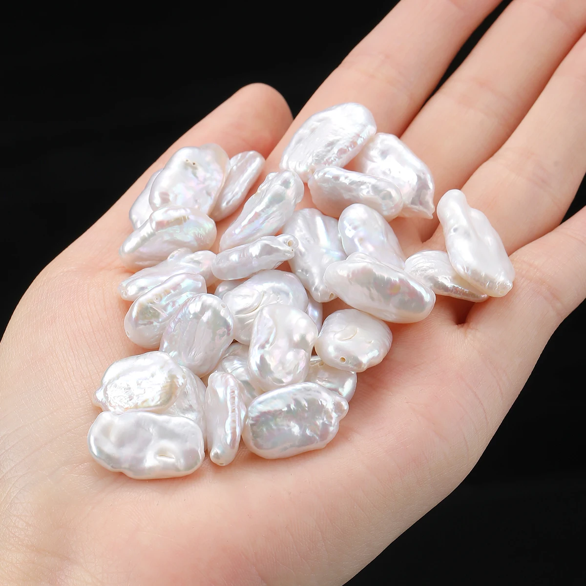

Irregular Natural Baroque Freshwater Pearls Freeform Shaped Drilled Loose Beads Premium Quality for Jewelry Design