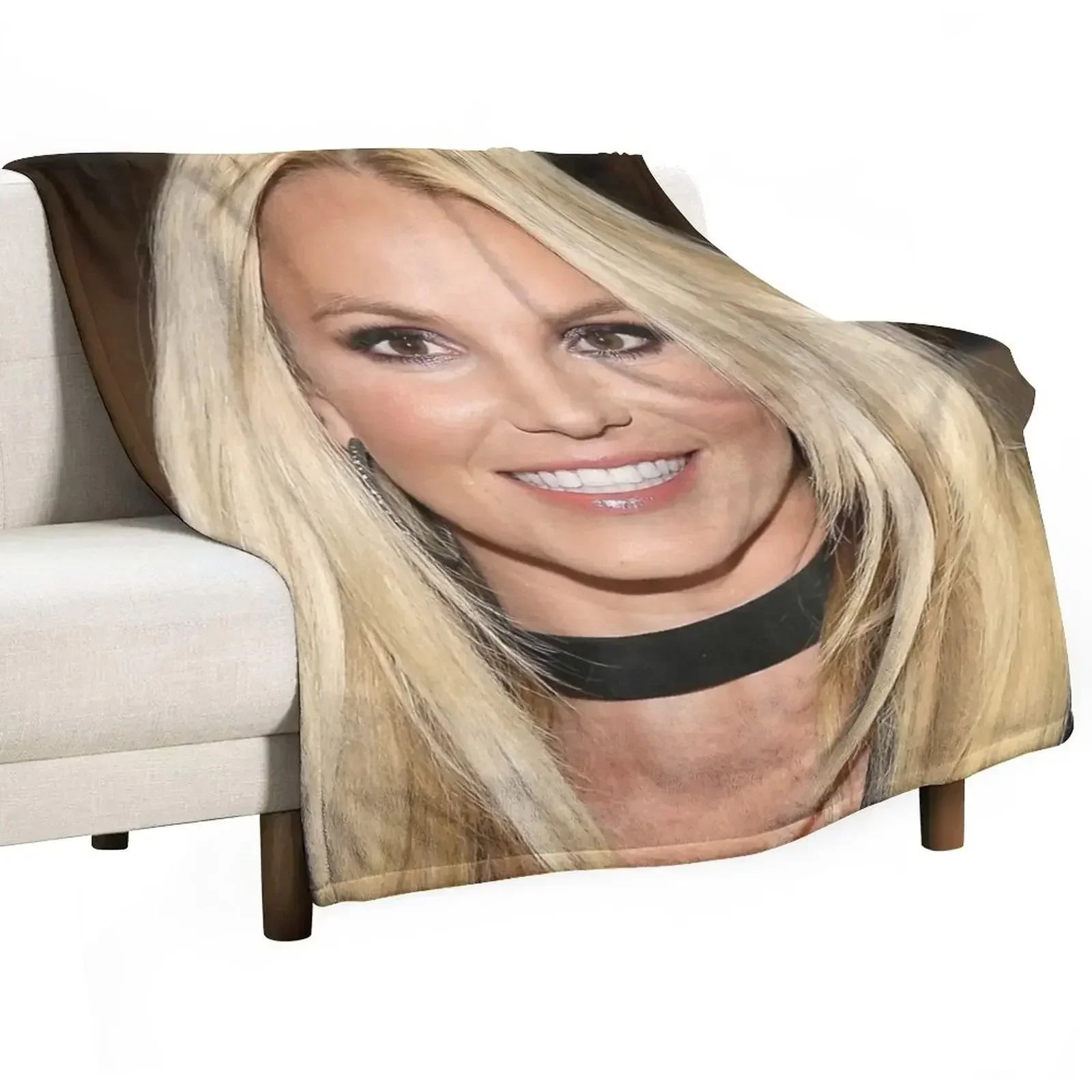 

Britney Smile Throw Blanket Soft Big Plaid Sofa Throw Blankets