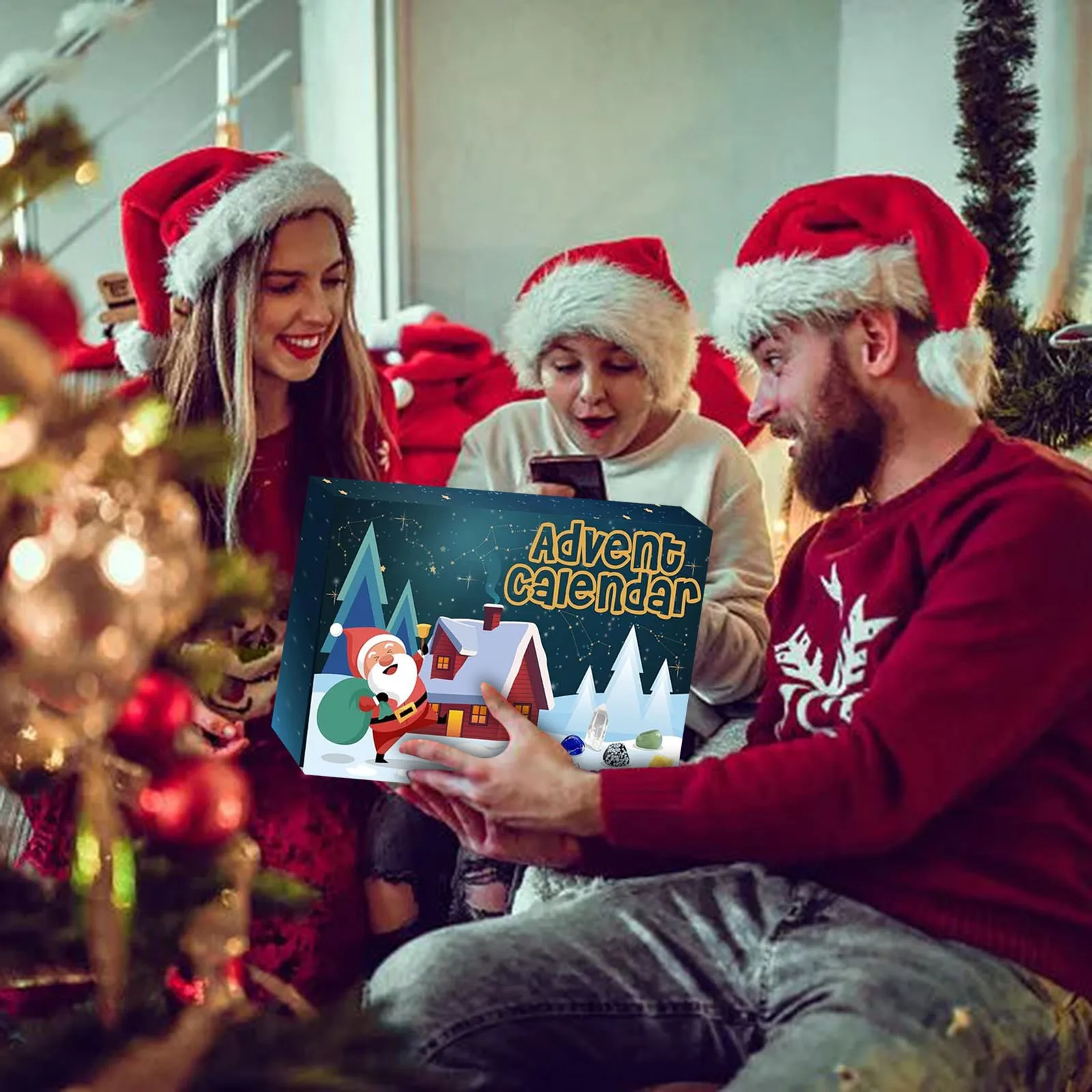 Kooktimers voor Keuken Hond Adventskalender 2024 24 Soorten Rock Collection Natuurlijke Countdown tot Kerst Kalender Sokken