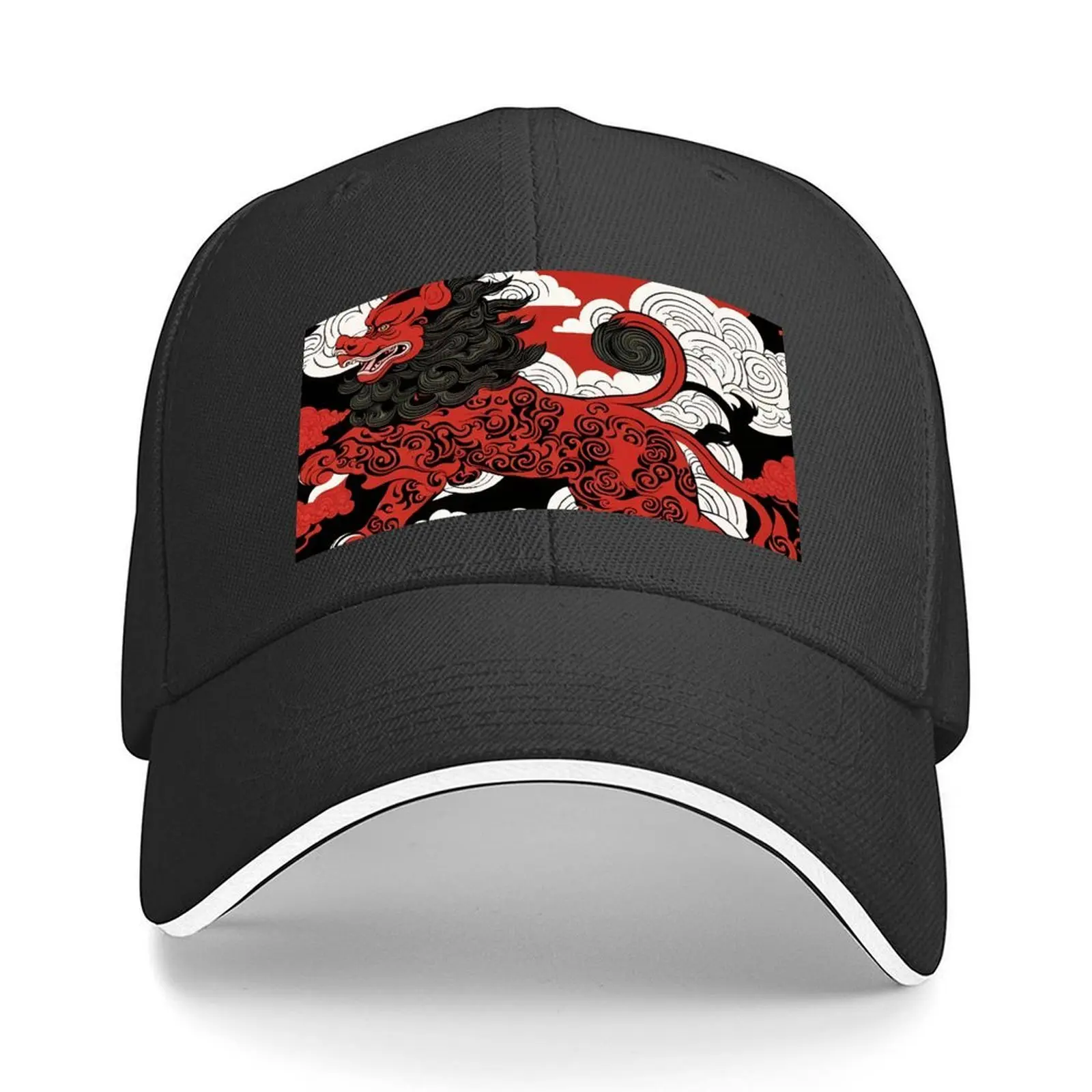 

Foo Dog Baseball Cap Dropshipping Fashion Beach black Gentleman Hat For Men Women's
