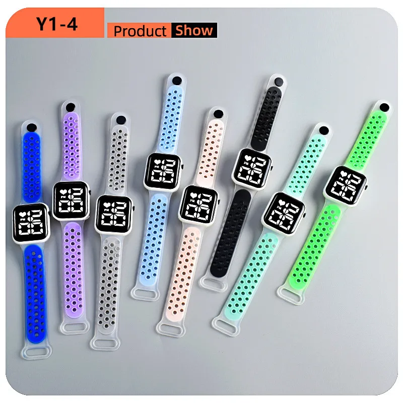 Top Brand Square Casual Sport Digital Watch for Men Women Silicone LED Men's Watches Electronic Clock Relogio Masculino Reloj