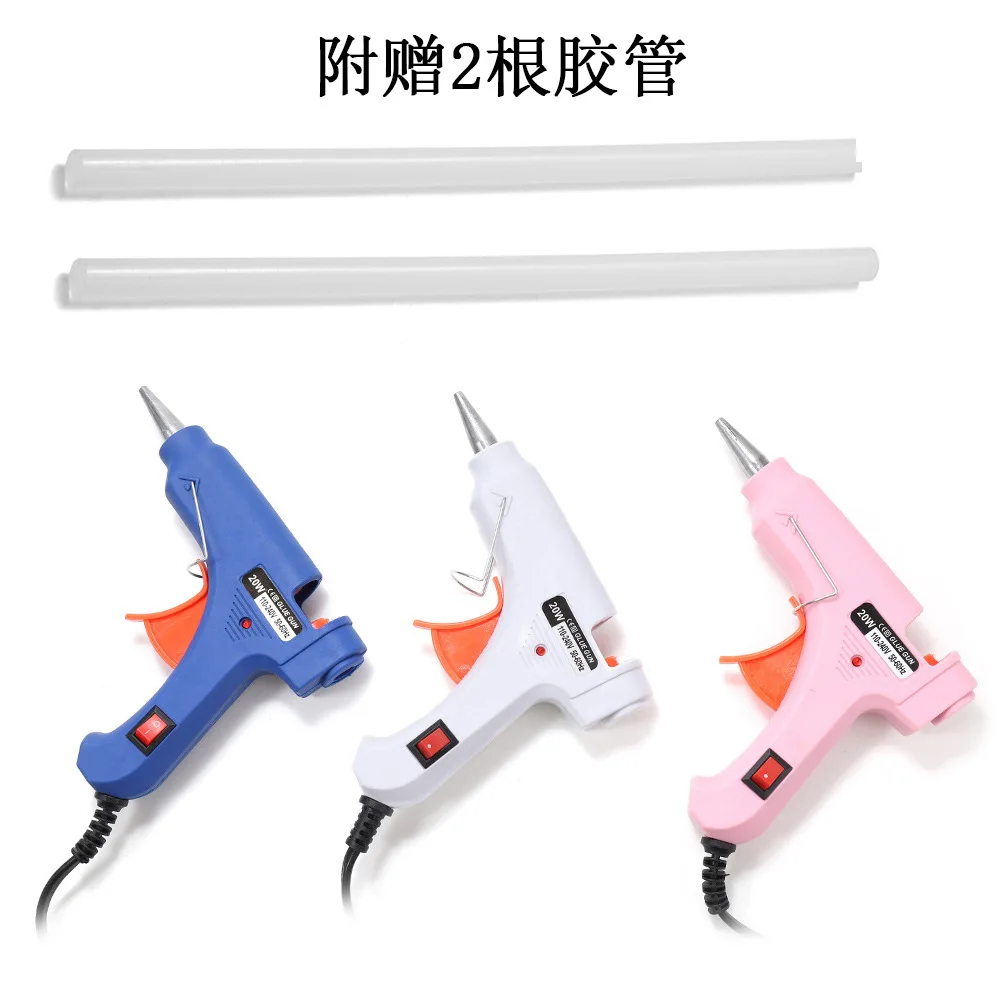 1Pcs Hot Selling Hot Melt Glue Gun Comes with a Free 7mm Glue Stick Nylon High-Temperature Resistant DIY Jewelry Accessories