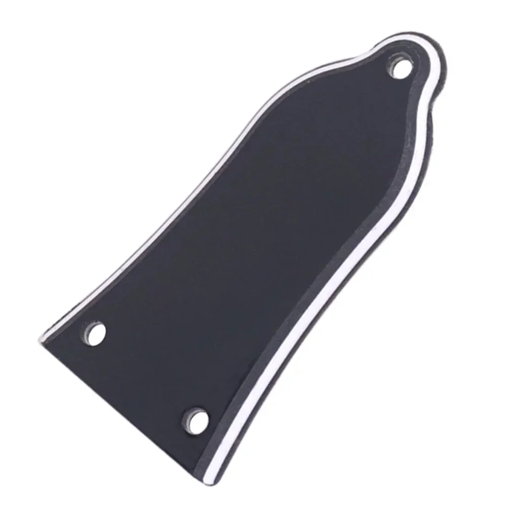 2 Holes 3-Ply Bell Truss Rod Cover For Gibson SG LP Electric Guitar Bass Black PVC Cover Plate Guitar Parts Accessories